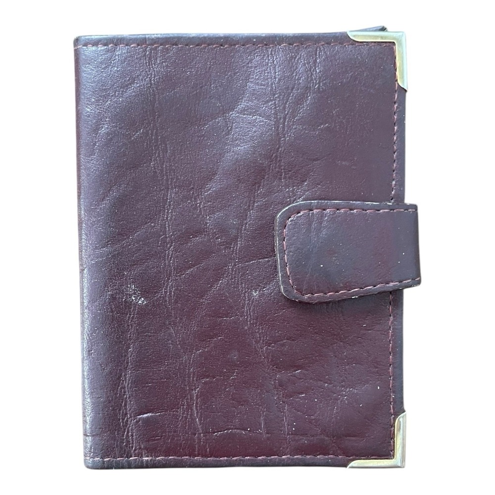 Princess Gardner Maroon Leather 4.375" X 3.25"‎ Wallet